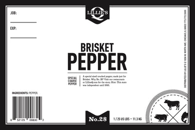 Brisket Pepper 25 LB